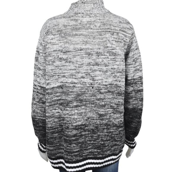 NHL Montreal Canadians Knit Grey Black Ombre Sweater Large - Picture 5 of 8
